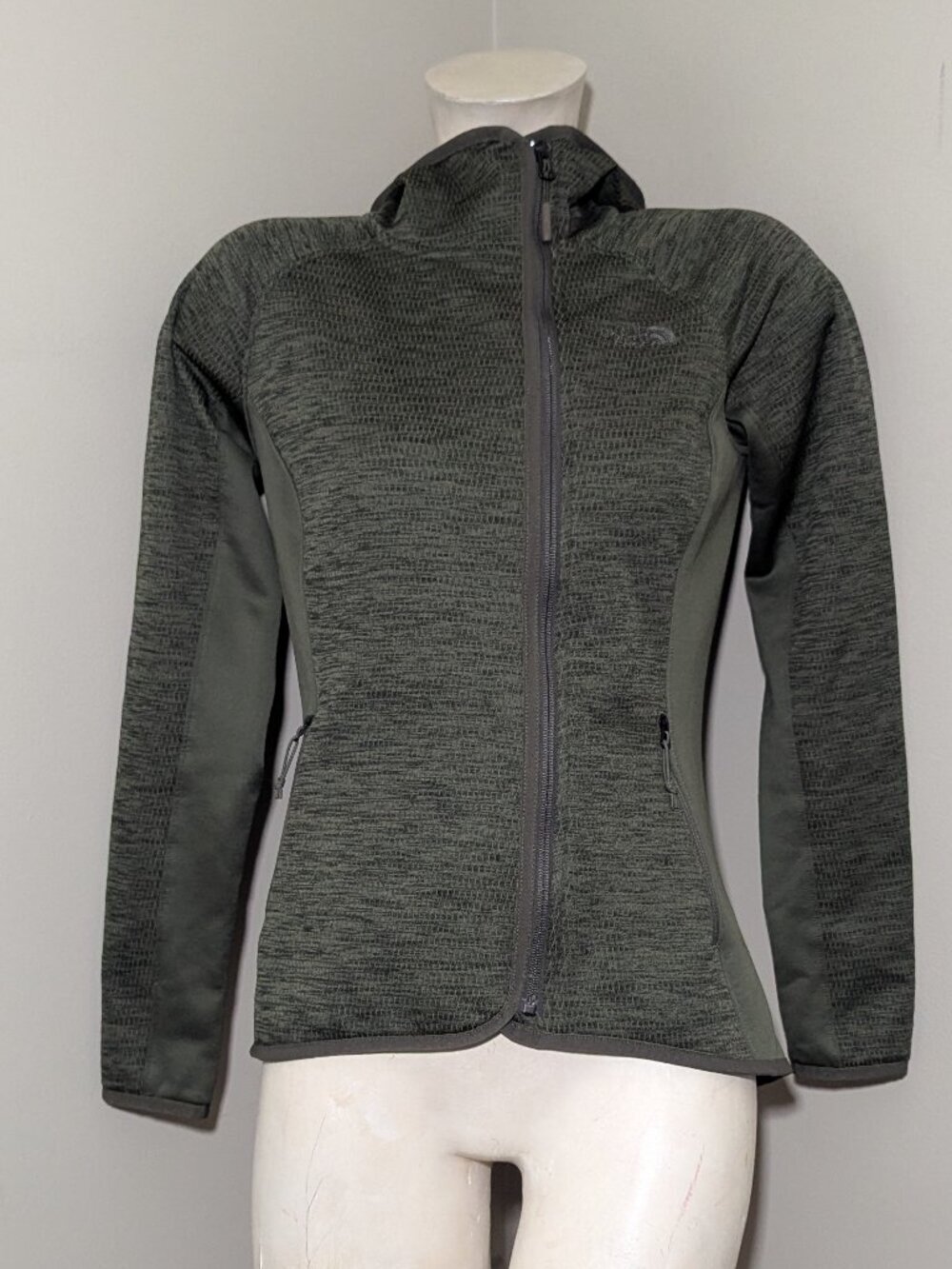 The North Face Asymmetrical Hoodie Jacket Green S